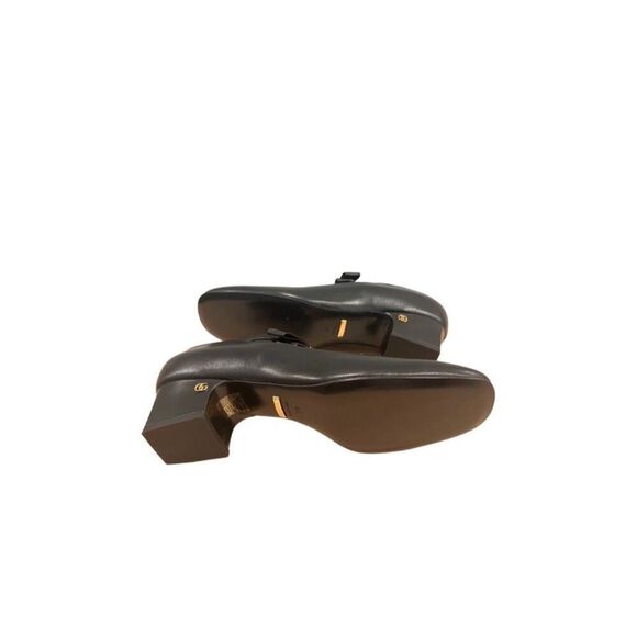 Gucci Nappa Crystal Bonny Bow Mary Jane Pumps 38.5 Black NEW - Picture 5 of 9